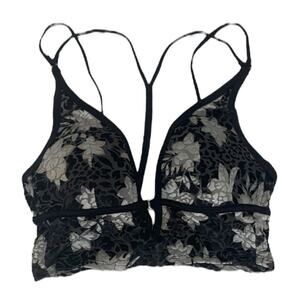 Strappy Crop Bralette Low Deep Cut Limited Edition PINK Victoria’s Secret Medium